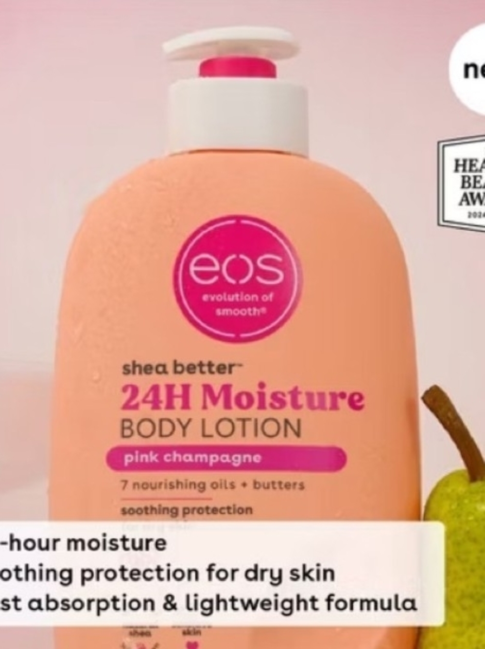 eos 24H Moisture Body Lotion - Pink & Peach Bottles - Picture 4 of 7